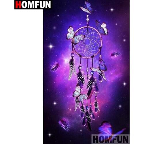 HOMFUN Full Square/Round Drill 5D DIY Diamond Painting "Wind chimes" Embroidery Cross Stitch 5D Home Decor A01599