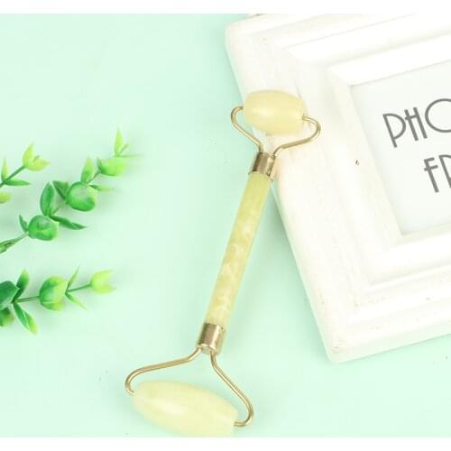 Natural Jade Stone Facial Massage Roller Face Thin Relax Slimming Beauty Tool