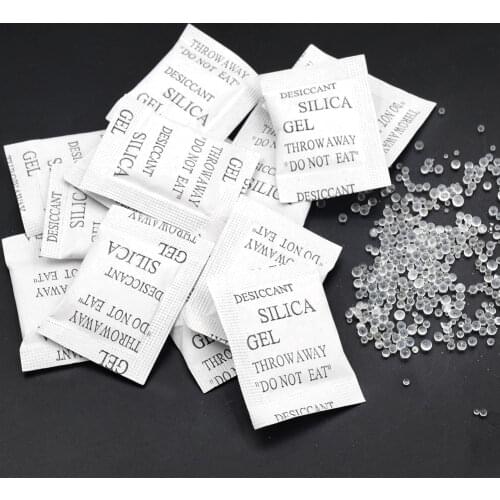 50/100/200PCS 1g Non-Toxic Silica Gel Desiccant Damp Dehumidifier Room Kitchen Clothes Food Storage Moisture Absorber Bags