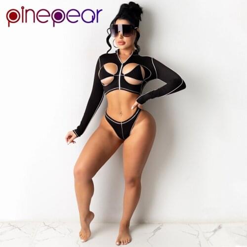 Черные купальники PinePear China At AliExpress