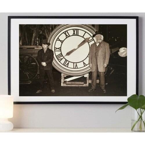 Back To The Future Poster Classic Movie Retro Photo Wall Art Pictures Painting Wall Art for Living Room Home Decor Frame