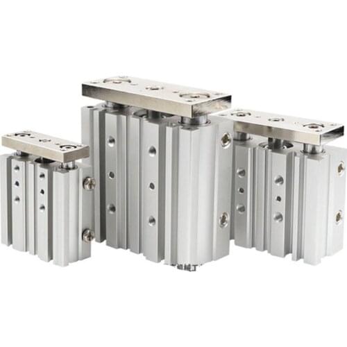 MGQM12/16/20/25/32/40/50/63-10/20/25/30/40/50/75/100 MGQM SMC Type Slide Bearing Pneumatic Compact Air Actuator Cylinder