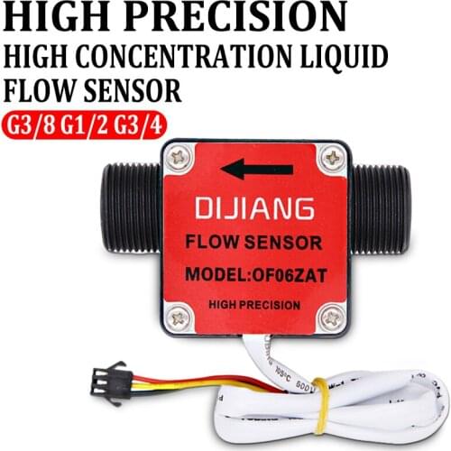 DC 5V 18V High Concentration Liquid Oil Flow Sensor Hall Sensor Switch Flow Meter Flow Sensor Water Meter Industrial Flowmeter