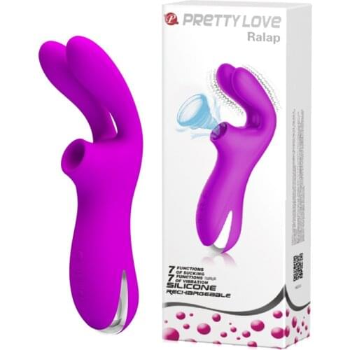 Pretty Love Sucking Rabbit Vibration Sexual Toy Adult G-spot Vibration Sex Shop for Couple Telescopic Dildo Sex Toys for Women