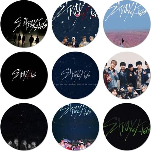 Stray Kids K Pop Icons Pins Badge Decoration Brooches Metal Badges For Backpack Decoration 58mm