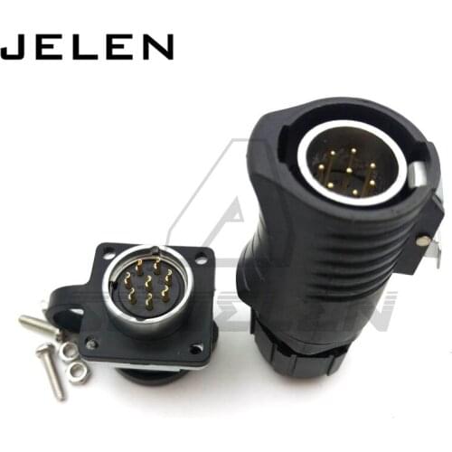 XHE20, 8pin waterproof cable connectors plug and socket, electrical waterproof connectors,connector power 8 pin,IP67