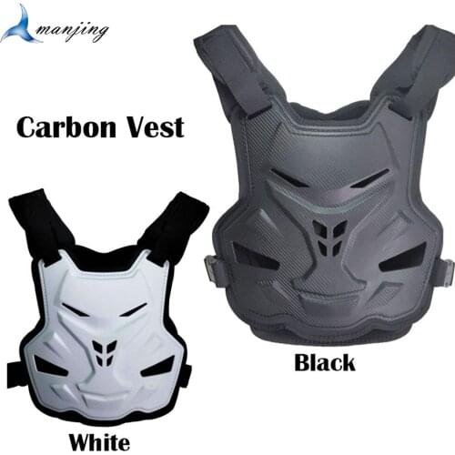 New Carbon Fiber Motocross Armor Vest Jacket Insert Protective Gear Off Road Cycling Skating Drop Resistant Protector