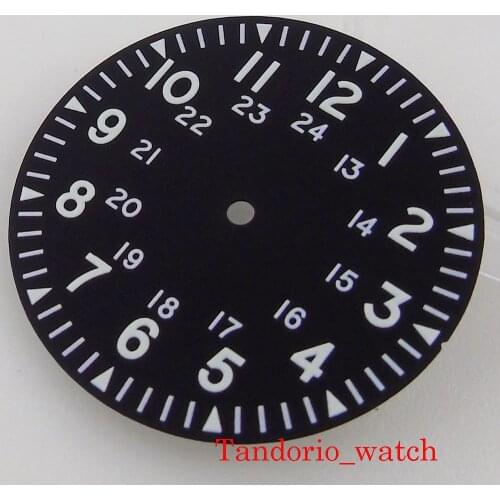 31mm Bliger C3 Green Luminous Sterile Watch Dial Four Dial Feet For NH35A MIYOTA 8215 Automatic Movement Wristwatch Parts 31mm