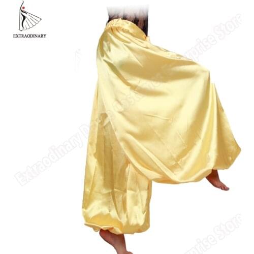 Women ATS Tribal Pants Dancewear Belly Dance Bloom pants long Gypsy Costume Tribal BellyDancing Professional 9 Colors