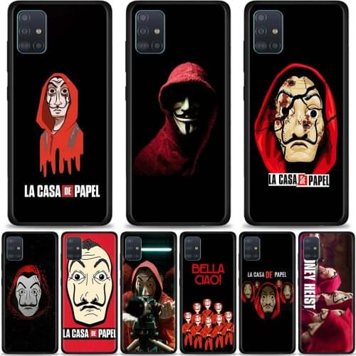 Spain TV La Casa de papel Money Paper Phone Case For Samsung Galaxy A51 A71 5G A21s A11 A31 A41 A91 A72 A12 A02s Silicon Bumper
