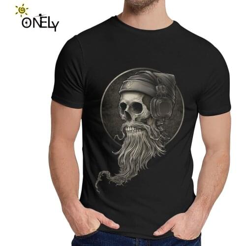 Leisure Man T-shirt Winya No. 99 Skull Beard Quality Cotton Fashion Round Neck Cartoon Print La Camiseta