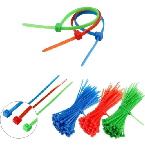 QTY:100 Self-Locking Cable Tie Nylon Tie Bar Plastic Zip Ties For Wires 2.5*100mm Zap Strap tie bar plastic