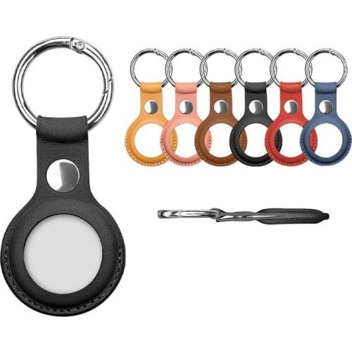 High quality Leather Case For Apple Airtags Protective cover For Apple Locator Tracker Anti-lost Device Keychain Protect Sleeve