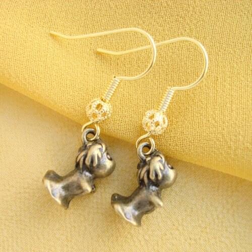 RED SNAKE Great Value! Vintage Retro Style Jewelry Gunmetal kids Earrings Cooper Dangle Earring for Women EB0035