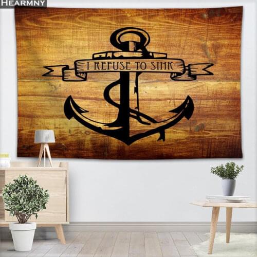 Wood And Anchor Wall Hanging Decor Christmas Wall Tapestry Show Piece For Home Decoration Camping Tent Travel Sleeping Pad