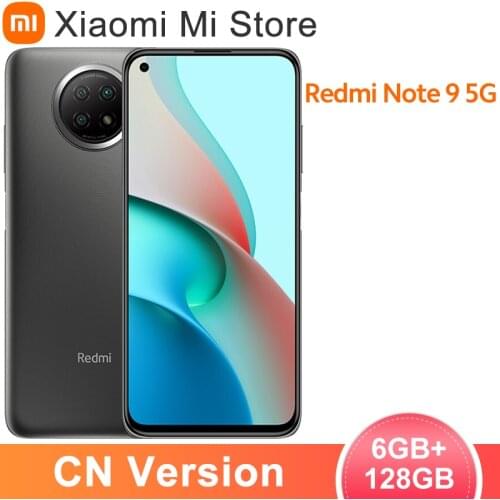 Original Xiaomi Redmi Note 9 5G Smartphone 6GB RAM 128GB ROM Dimensity 800U Octa Core 5000mAh 6.53"Display 48MP Camera