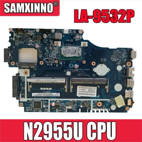 V5WE2 LA-9532P Laptop Motherboard For ACER E1-572 E1-532 TMP255 System motherboard N2955u 100%work