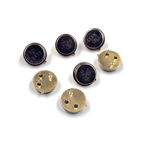 10PCS/ 433M SAW crystal oscillator R433A TO39 433.92M Circular 3P resonance 433.92 315M