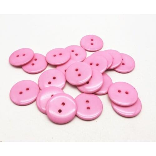 100pcs 23mm Pink Resin Round 2 Holes Sewing Buttons for Scrapbooking Baby Button Shirt Garment Accessories