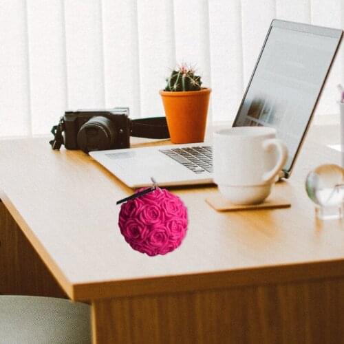 3D Rose Ball Candle Epoxy Resin Mold Handmade Soap Silicone Mould DIY Crafts Lotion Bar Wax Crayon Plaster Casting Tool T84A