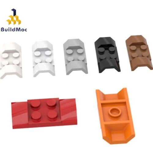BuildMOC Compatible Assembles Particles 3787 2x4 fenderFor Building Blocks Parts DIY LOGO Educationa