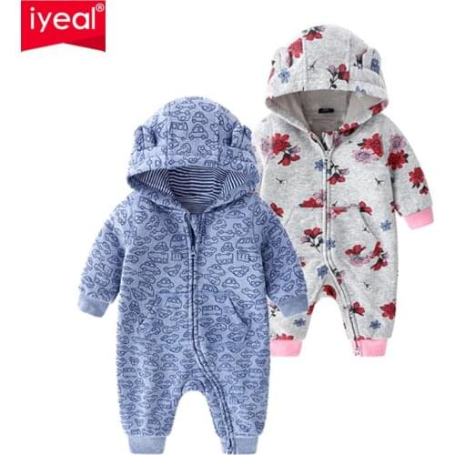 IYEAL Baby Rompers Spring Autumn Newborn Baby Clothes For Girls Boys Long Sleeve ropa bebe Jumpsuit Infant Clothing Kids Outfits