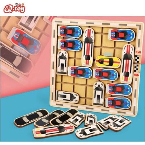Toddlers preschool Montessori car maze toy multilayer wooden puzzle woodMaze Game Puzzles Board boy girls present Christmas gift