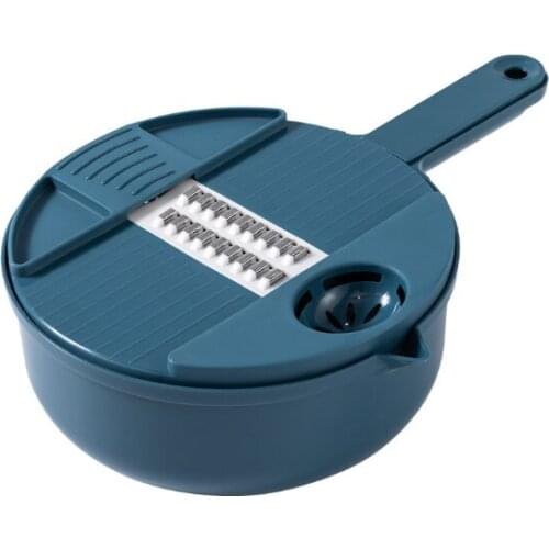 Home Kitchen 9 in 1 Grater Colander Cutter Multifunction Vegetable Slicer with Drain Basket