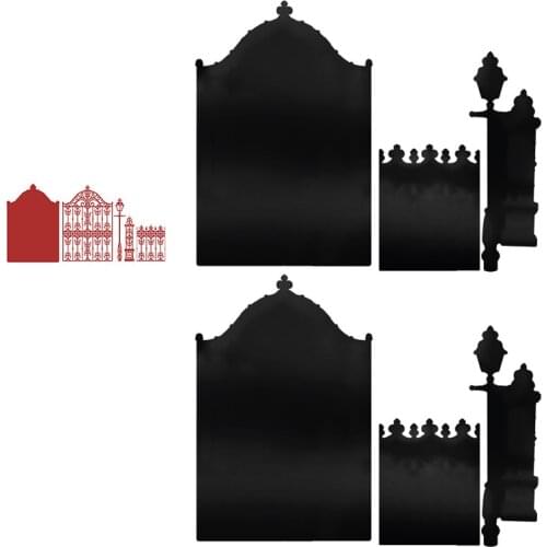 European Style Lace Door Cutting Dies Scrapbook Diary Decoration Stencil Embossing Template DIY Greeting Card Make Albums 2021