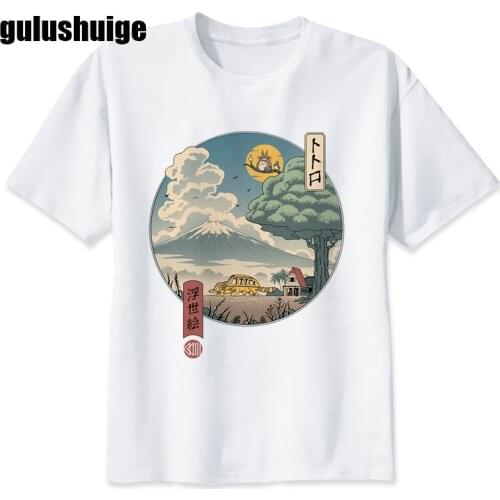 90s Totoro T Shirt Harajuku Kawaii Women Ullzang Sprited Away Tshirt Funny Manga T-shirt Studio Ghibli Anime Top Tee Female