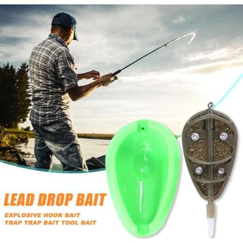 Hot Sale Feeder Mould Set Reusable Feeder Fishing Sea Fishing Accessories 30/40g Sinker Method Flat Troughs Feeder Mould Set