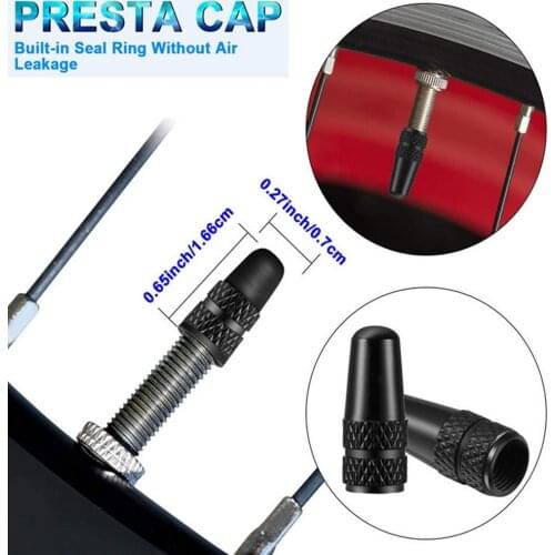 26PCS Bicycle Valve Core Kit For Bicycle Pump Accessories Valve Core Adapter French American Adapter Valve Cap