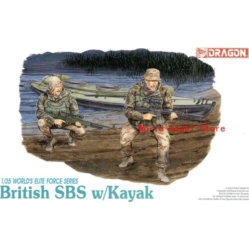 Dragon 3023 1/35 BRITISH SBS w/KAYAK Soldiers 2 Figures model Kit Plastic Model Building Kit