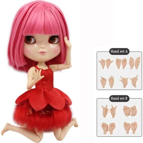 ICY DBS DOLL joint doll Red hair small breast Include the hand set A&B blyth suitable DIY makeup gift No.2476