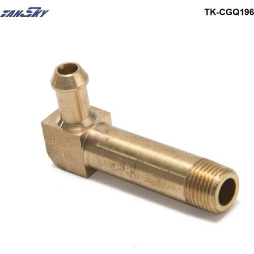 45mm Turbocharger Compressor Brass Boost Nipple Hose Fitting For Garrett T2 T25 T3 Turbo 1/8"Male NPT 90 Degree TK-CGQ196