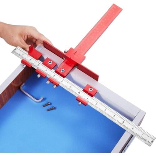 Metric/inch Aluminum alloy 5mm Drill Guide Sleeve Cabinet Hardware Jig Drawer Pull Jig Wood Drilling Dowelling Hole Saw tools