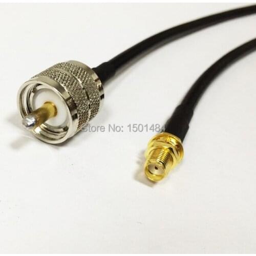 New SMA Female Jack Switch UHF Male Plug jumper cable RG58 Wholesale Fast Ship 50CM 20"Adapter