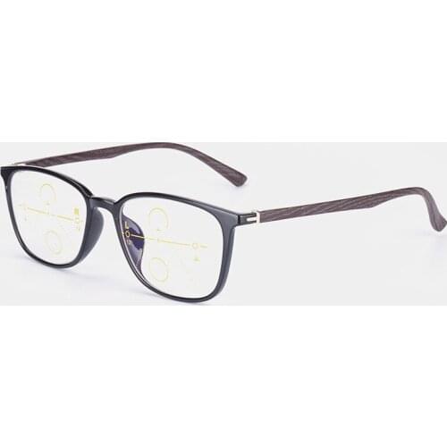Men Women Retro Style Tr90 Progressive Reading Glasses Fashion Multifocal CR39 Presbyopia Eyeglasses for Men Women
