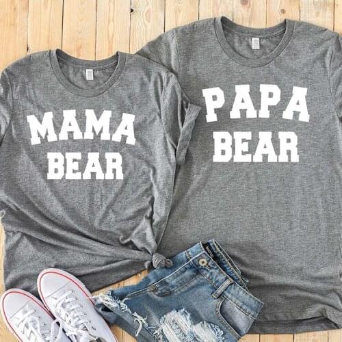 Couple Tees Family Clothes Lover T-shirt Summer Plus Size Mama Papa Tees Short Sleeve Tops