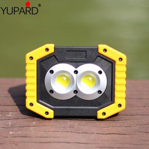 20W COB LED t portableworking lamp camping lamp outdoor lighting emergency USB rechargeable treasure flashlight 18650 battery