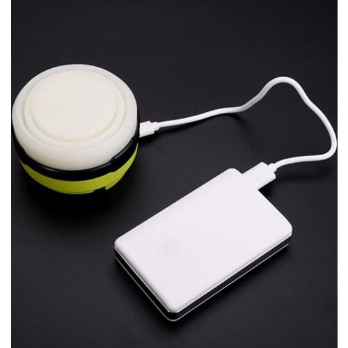 Portable Travel LED Camping Lamp USB Garden Rchargeable Lantern 2Brightness Solar Bright Collapsible Emergency Lights for Garage