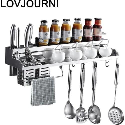 Supplies Accessories Organizer Organization Stainless Steel Mutfak Cozinha Cocina Organizador Kitchen Storage Rack Holder