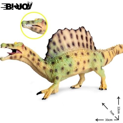 Spotted Dinosaur Model Spinosaurus Toy Wild Ancient Beast Figure Jurasic Educational Toys for Children Figurine Kids Gift