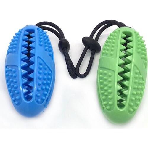 Rubber Pet Dog Cat Toys Food Ball Food Dispenser For Dogs Stretch Rubber Leaking Ball Interactive Chew Toys Tooth Cleaning Balls