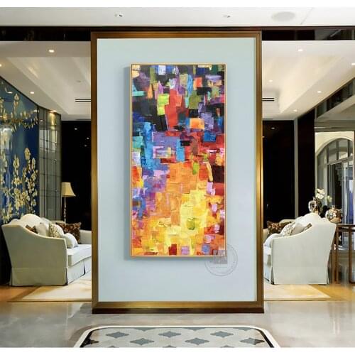 Hand painted painting heavy oil abstract painting living room decoration pictures room wall pictures decorative wall painting