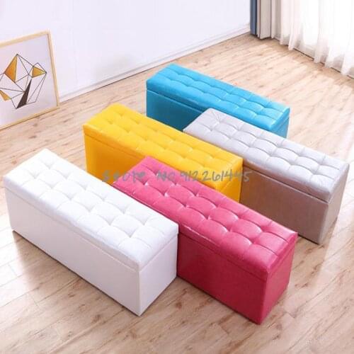 Clothing store sofa Stool Bench storage fitting room stool rest stool shoe store shoe change Stool Bench bench leather pier