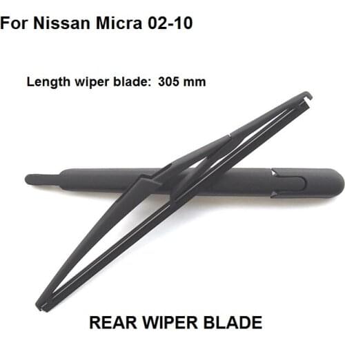 Rear Windshield Wiper arm + Blade 305mm Fits For NISSAN MICRA 2003-2010