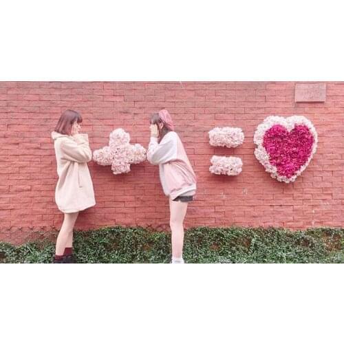 Wedding decoration props artificial flower fake flowers love Window Display hotel store decoration studio photography background