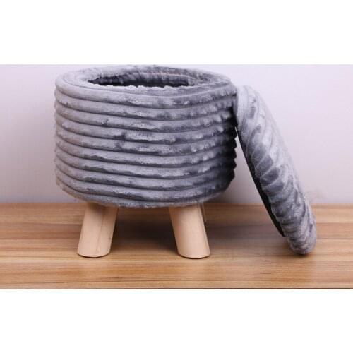Receive a stool plush can receive round mound low stool for shoe stool round short pier cap off small round stool