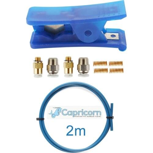 For Creality Capricorn XS Series Low Friction PTFE Bowden Tubing 2 Meters for 3D Printer1.75mm Filament with PTFE Tube Cutter